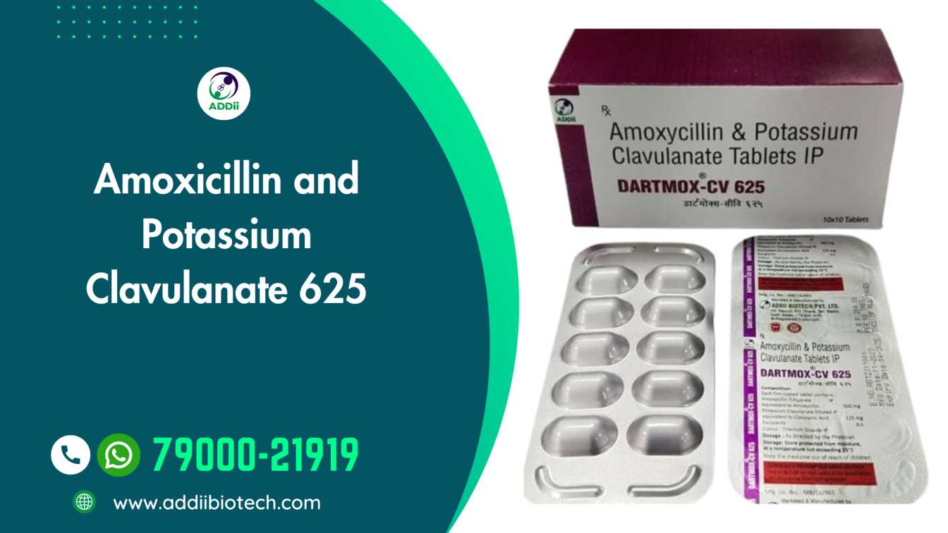 Amoxicillin and Potassium Clavulanate 625