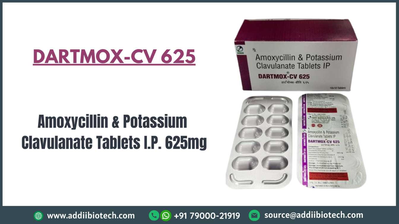 Amoxicillin and Potassium Clavulanate Tablets IP 625 mg