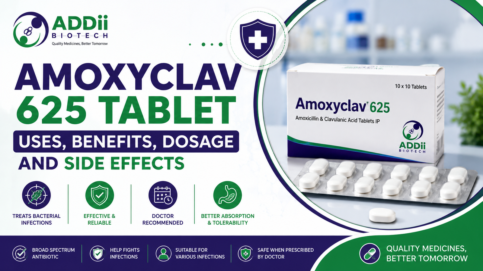 Amoxyclav 625 Tablet Uses, Benefits, Dosage and Side Effects