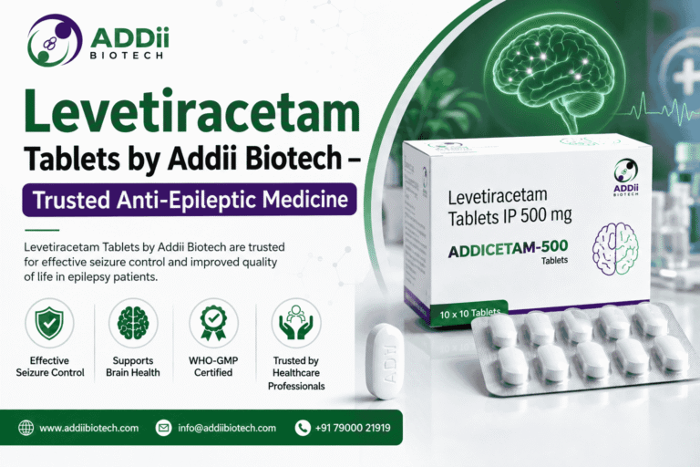 Levetiracetam Tablets by Addii Biotech – Trusted Anti-Epileptic Medicine